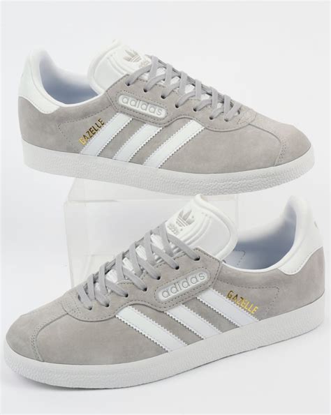 grey adidas gazelle men